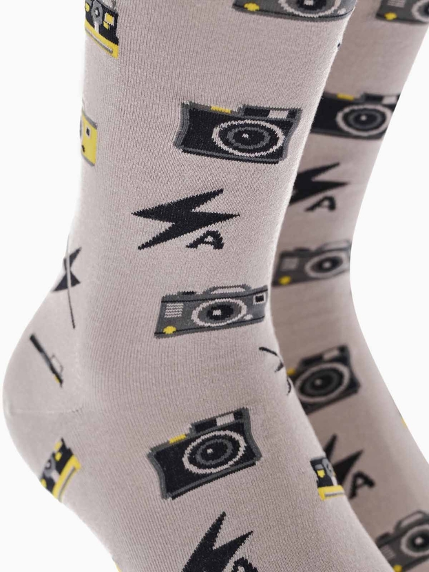 Κάλτσες από bamboo με σχέδιο camera