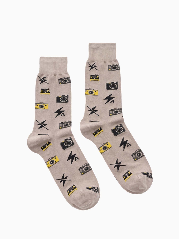 Κάλτσες από bamboo με σχέδιο camera