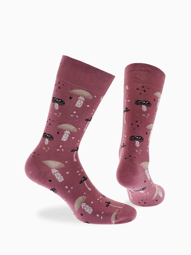 Κάλτσες από bamboo με σχέδιο mushrooms