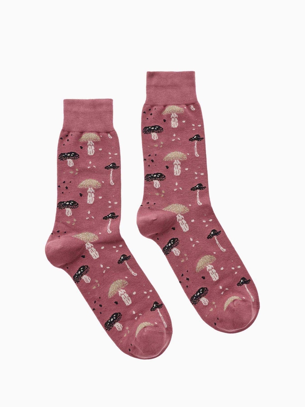 Κάλτσες από bamboo με σχέδιο mushrooms