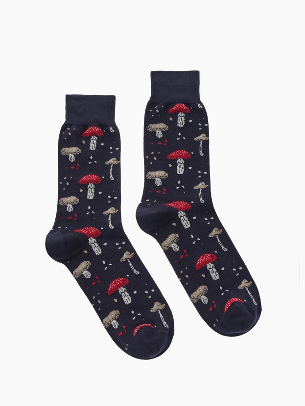 Κάλτσες από bamboo με σχέδιο mushrooms