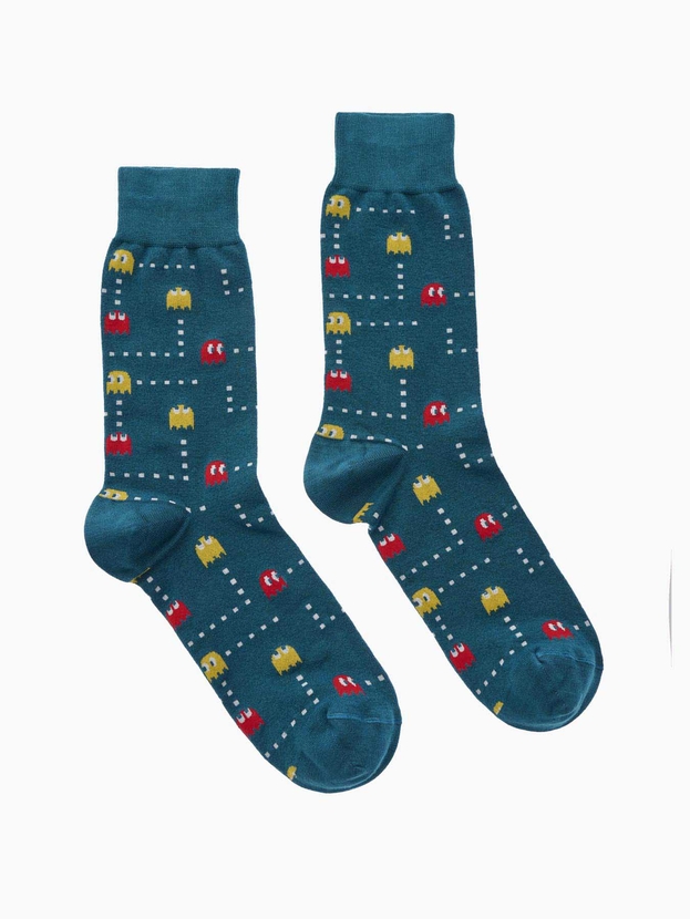 Κάλτσες από bamboo με σχέδιο pac-man