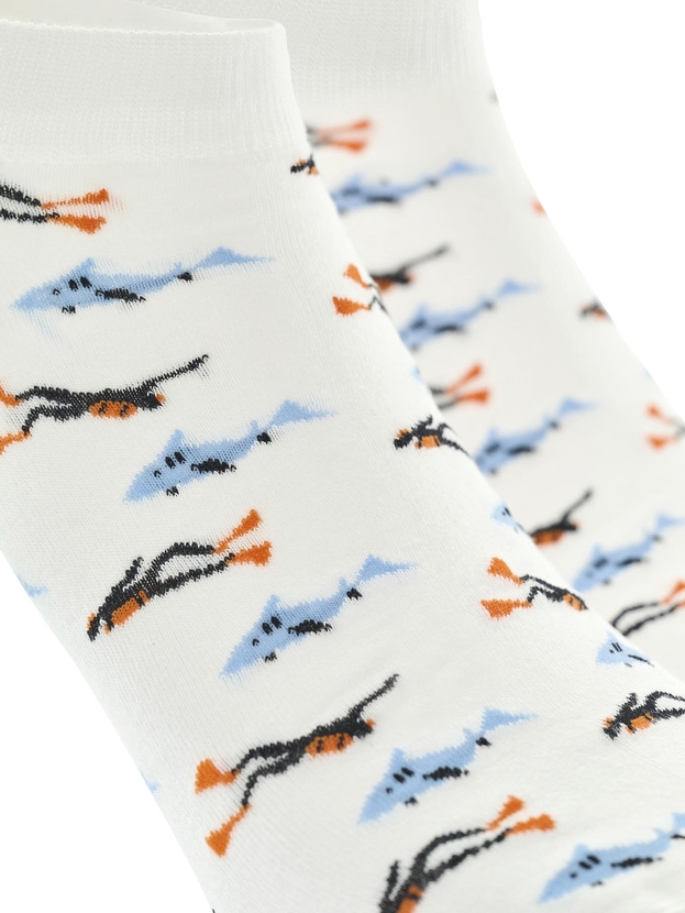 Κοφτές κάλτσες από bamboo με σχέδιο δύτες