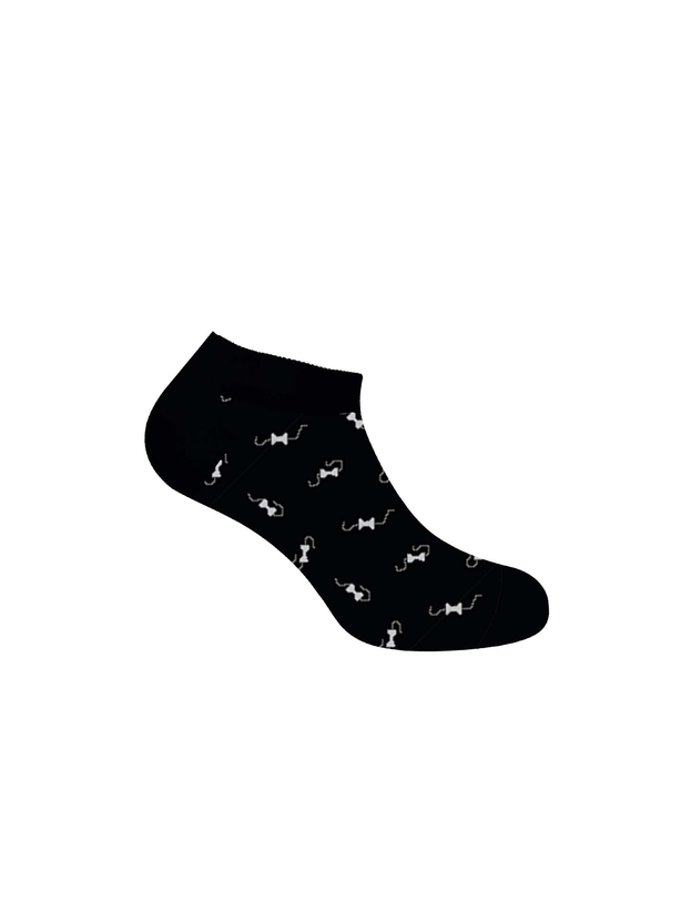 Bamboo bow-tie sneaker socks