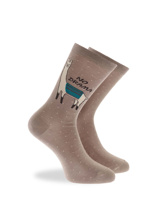 Bamboo 'no drama lama' crew socks