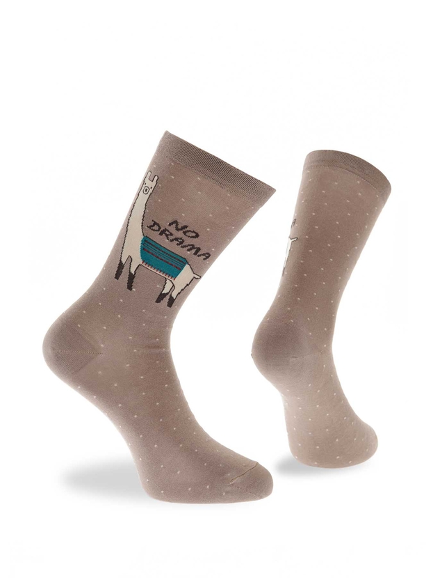 Bamboo 'no drama lama' crew socks