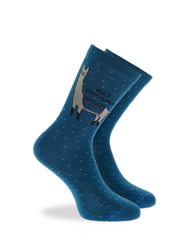Bamboo 'no drama lama' crew socks