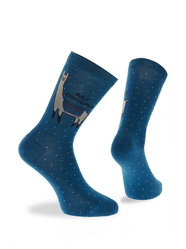 Bamboo 'no drama lama' crew socks