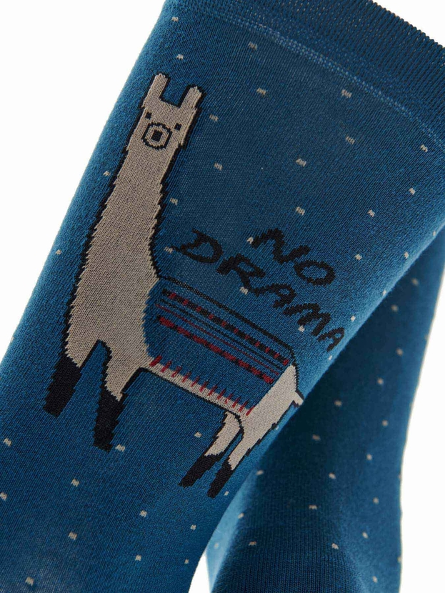 Bamboo 'no drama lama' crew socks