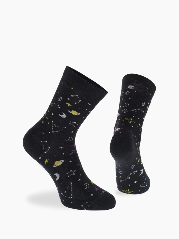 Κάλτσες από bamboo με σχέδιο galaxy