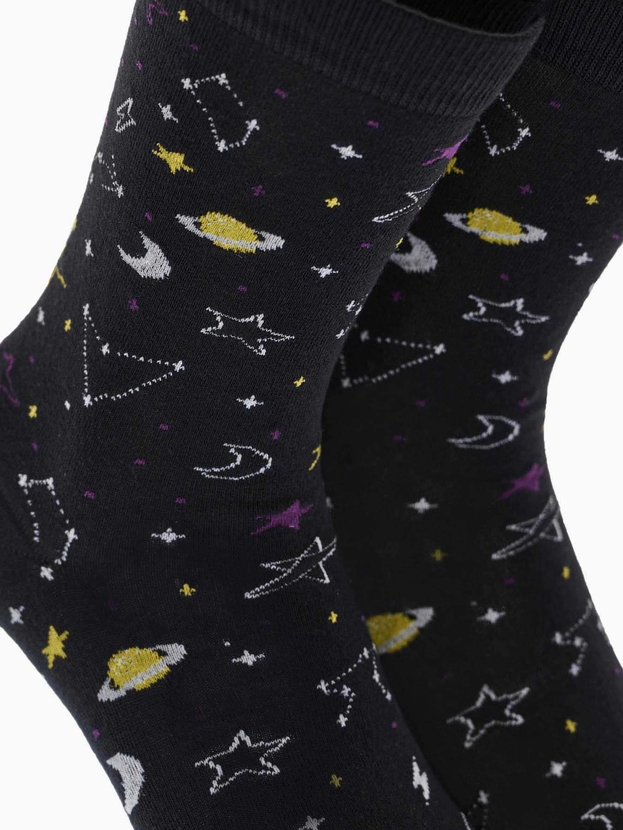 Κάλτσες από bamboo με σχέδιο galaxy