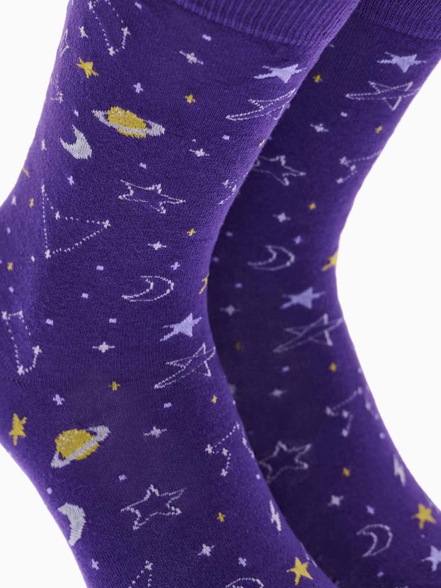 Κάλτσες από bamboo με σχέδιο galaxy