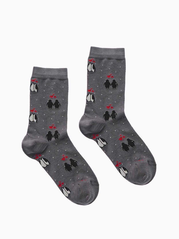 Κάλτσες από bamboo με σχέδιο penguins