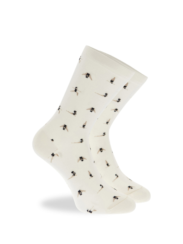 Κάλτσες από bamboo με σχέδιο yoga