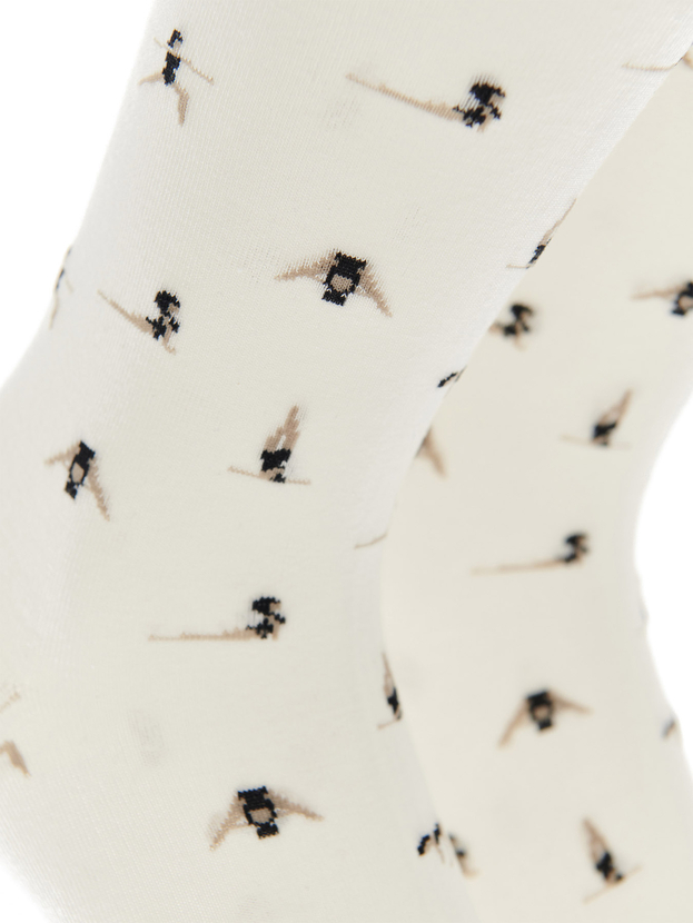 Κάλτσες από bamboo με σχέδιο yoga