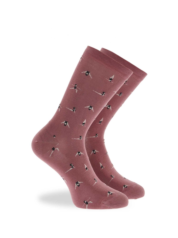 Κάλτσες από bamboo με σχέδιο yoga