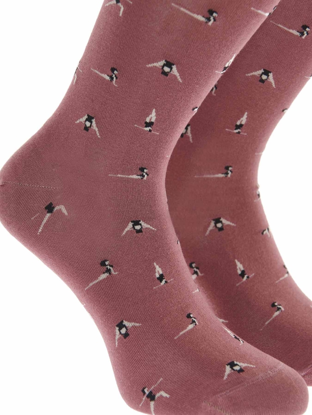 Κάλτσες από bamboo με σχέδιο yoga