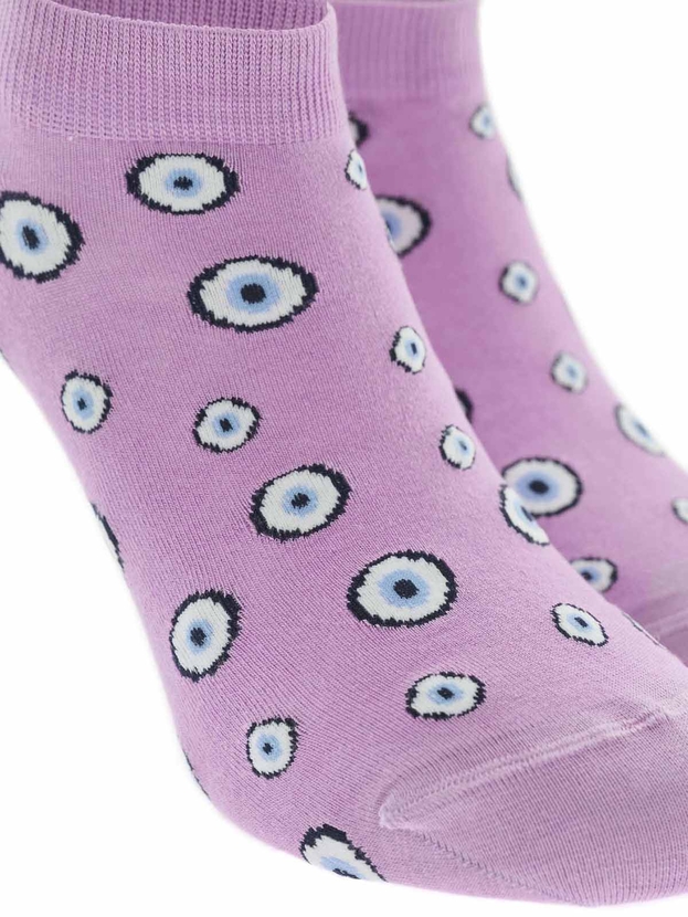 Κοφτές κάλτσες από bamboo με σχέδιο ftou ftou