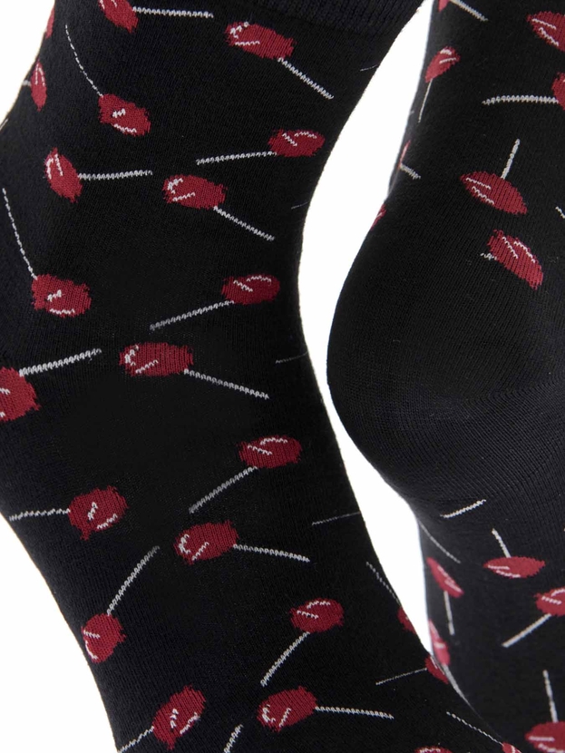 Ημίκοντες κάλτσες από bamboo με σχέδιο lollipop