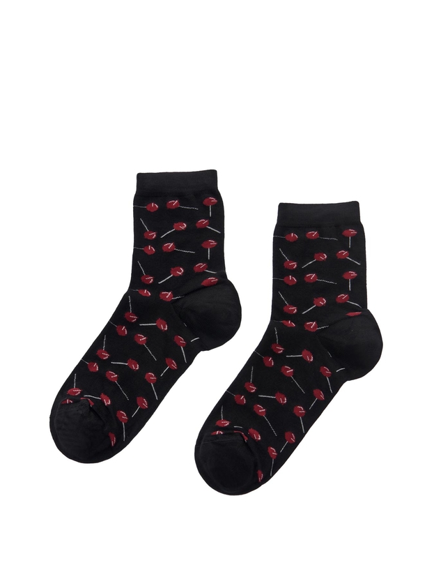 Ημίκοντες κάλτσες από bamboo με σχέδιο lollipop