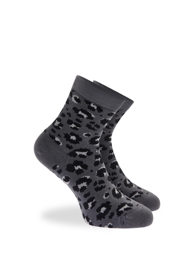 Ημίκοντες κάλτσες από bamboo με σχέδιο λεοπάρ