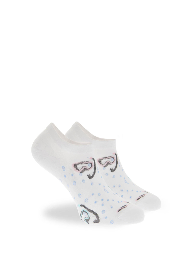 Sneaker κάλτσες από bamboo με σχέδιο snorkeling