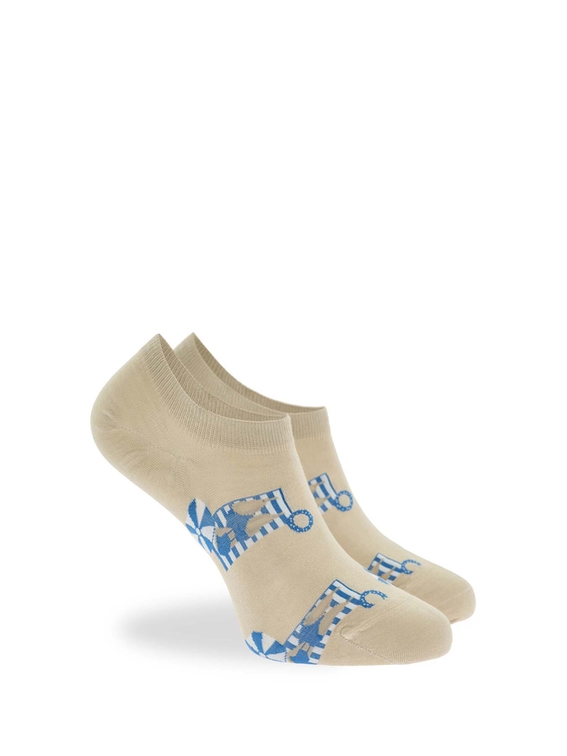 Bamboo suntan sneaker socks