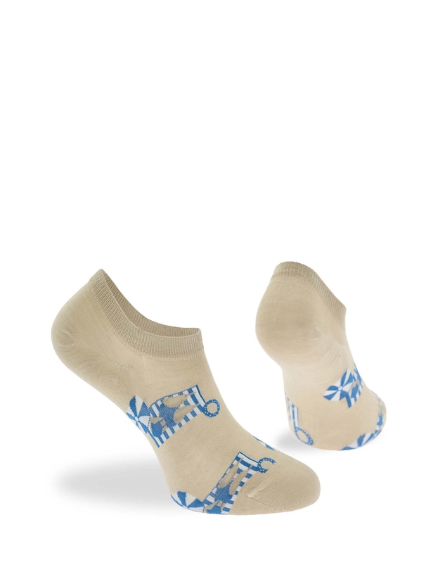 Bamboo suntan sneaker socks