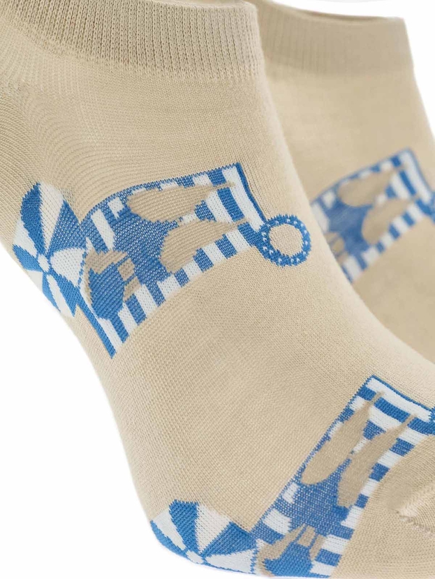 Bamboo suntan sneaker socks