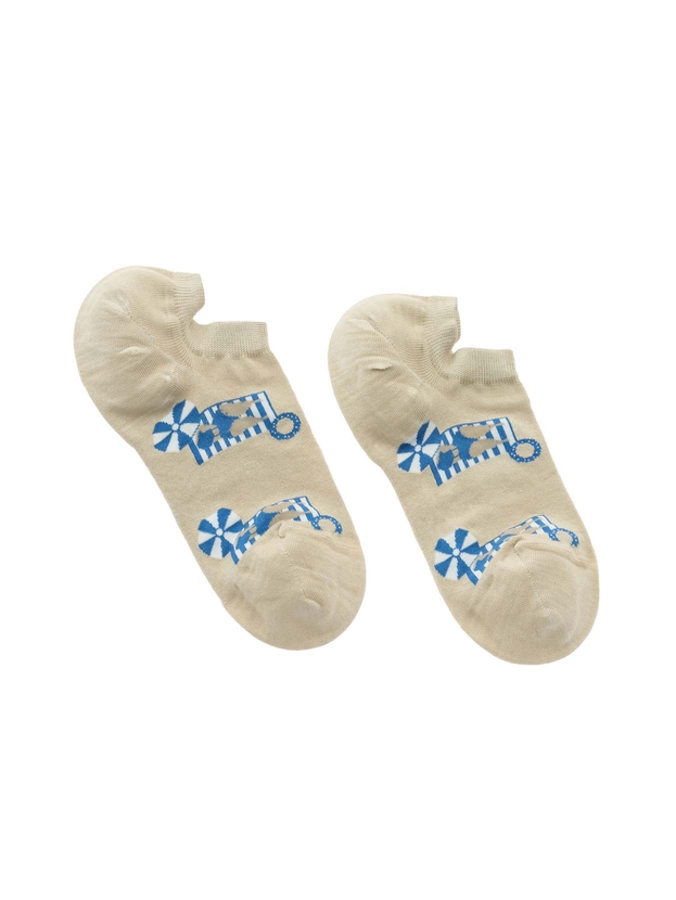 Bamboo suntan sneaker socks