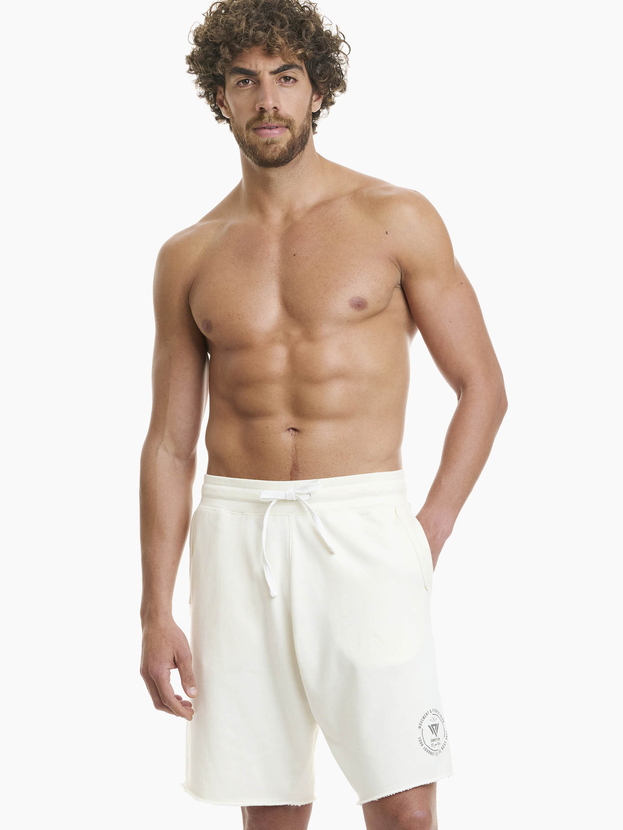 Αθλητική βαμβακερή βερμούδα με τύπωμα