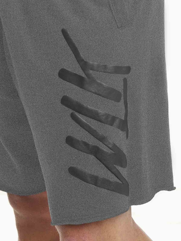 Αθλητική βαμβακερή βερμούδα με τύπωμα