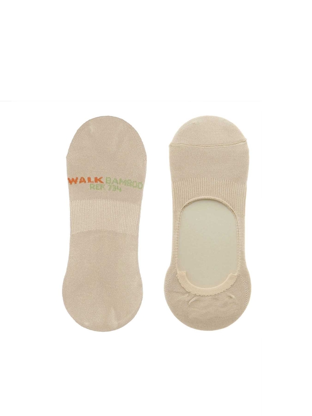 Αόρατες κάλτσες από bamboo με σιλικόνη στην φτέρνα