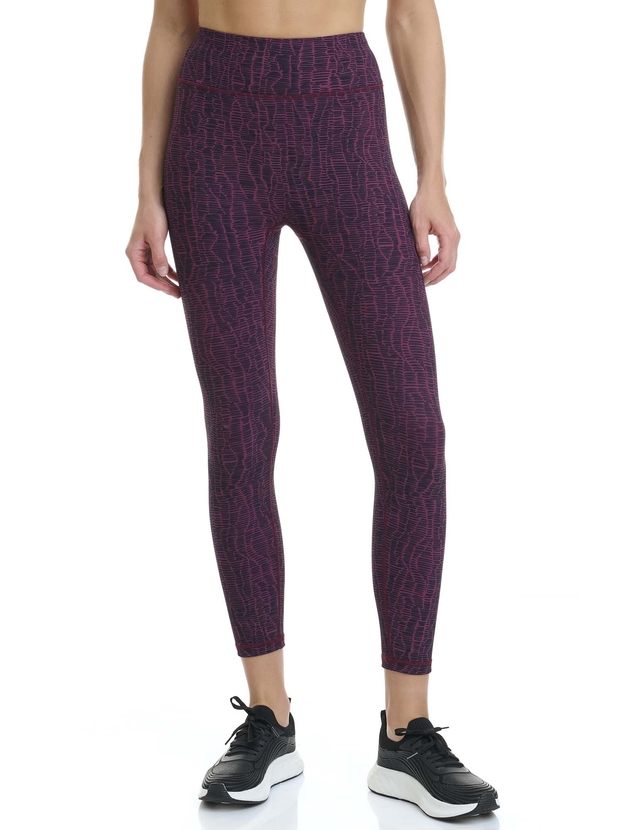 Αθλητικό seamless rib κολάν με τύπωμα