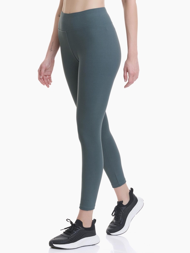 Seamless ribbed sports leggings