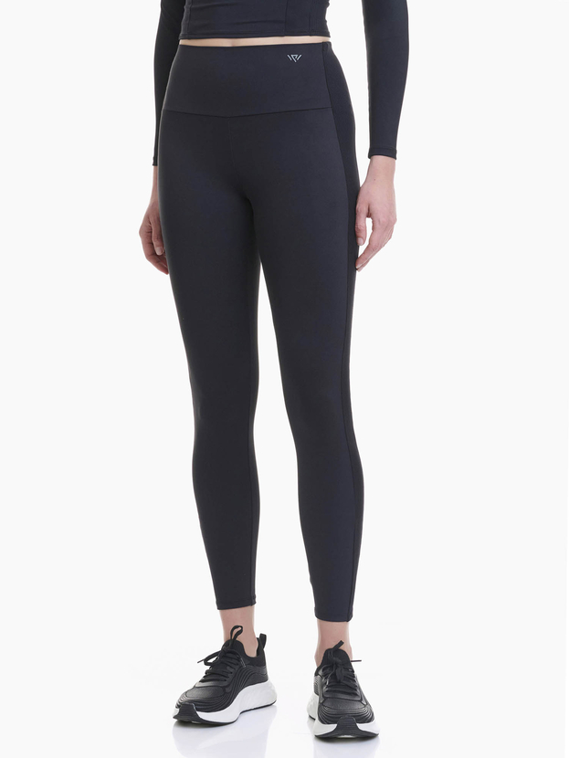 Sports leggings with ribbed side detail 8/8