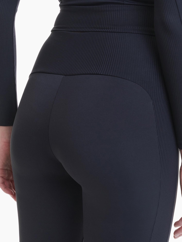 Sports leggings with ribbed side detail 8/8