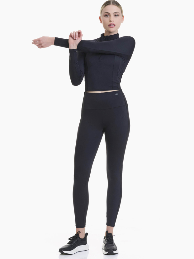 Sports leggings with ribbed side detail 8/8