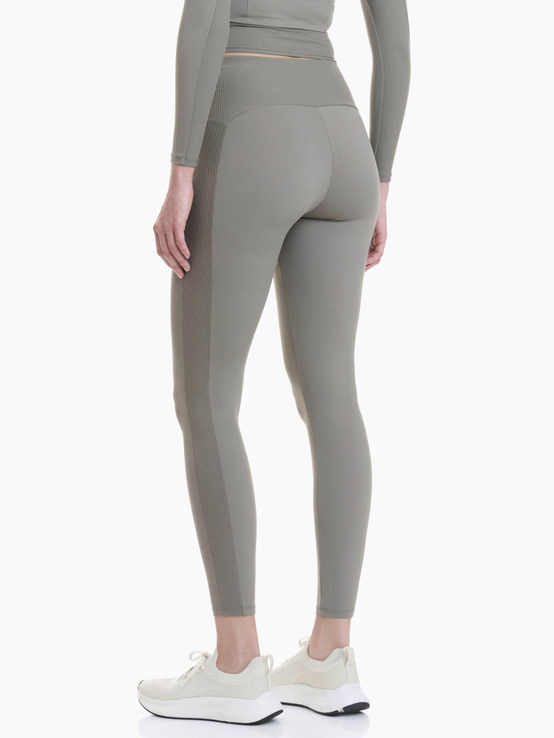 Sports leggings with ribbed side detail 8/8