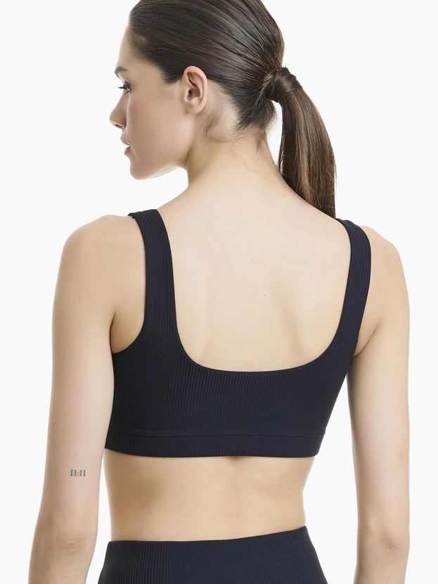 Rib αθλητικό μπουστάκι με αφαιρούμενα cups