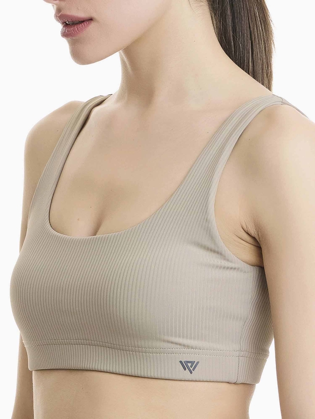 Rib αθλητικό μπουστάκι με αφαιρούμενα cups