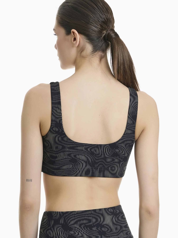 Rib αθλητικό μπουστάκι με τύπωμα και αφαιρούμενα cups