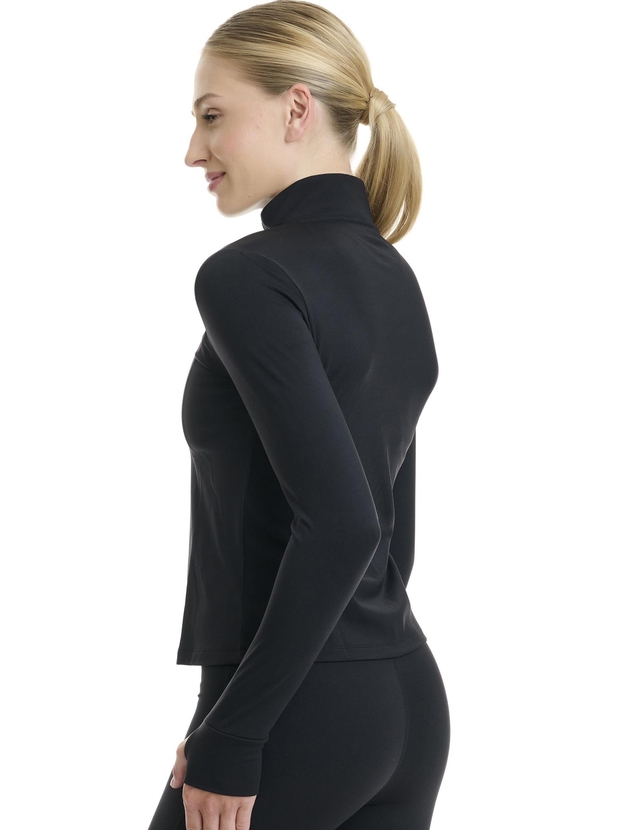 Light warm running jacket with brushed inner layer