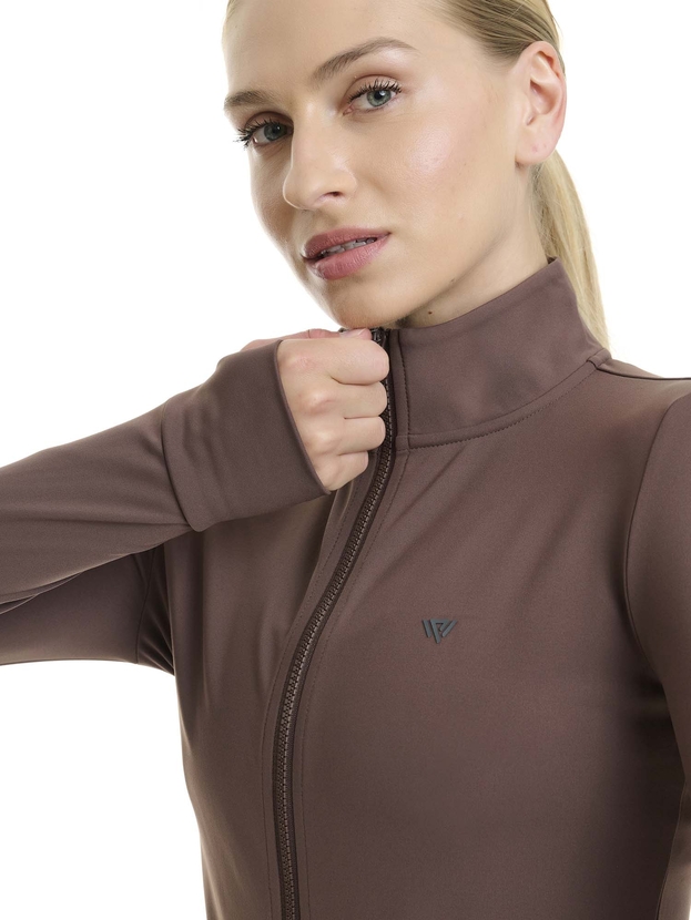 Αθλητική ζακέτα light warm με χνουδωτή εσωτερική επένδυση