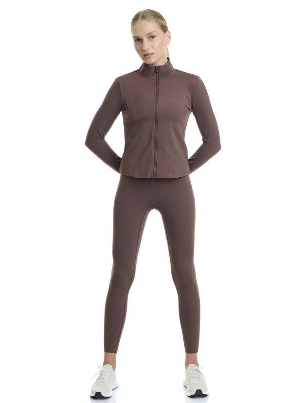 Αθλητική ζακέτα light warm με χνουδωτή εσωτερική επένδυση